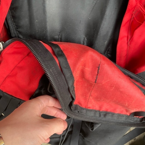 Vintage 90s The North face Tripper Hiking Backpack Red - Picture 6 of 16